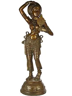 Lady Applying Vermillion (A Sculpture Inspired by Khajuraho)