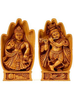 Radha Krishna in Folding Hands