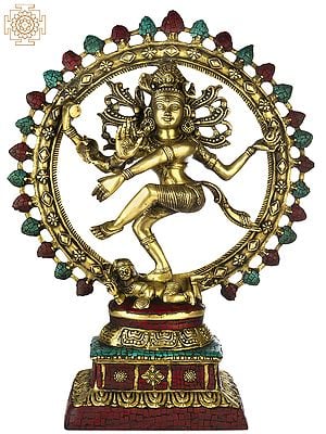 22" Nataraja (Anandatandava of Shiva) In Brass | Handmade | Made In India