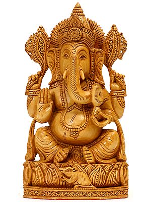 Four Armed Seated Ganesha