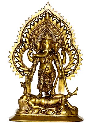 Lord Ganesha Annihilating Demon