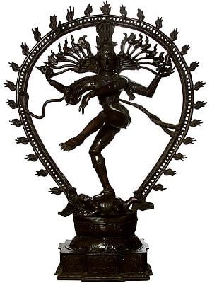 58" Large Size Nataraja In Brass | Handmade | Made In India