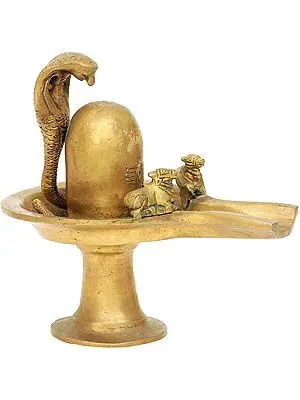 Shiva Linga with Twin Nandi