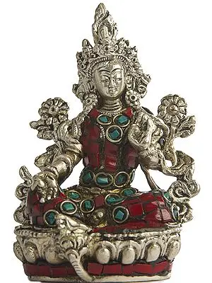 Tibetan Buddhist Goddess Green Tara (Small Sculpture)