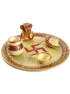Lord Ganesha Puja Thali (with Box)