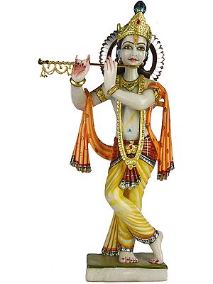 Fluting Krishna