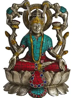 Goddess Lakshmi Venerated by Auspicious Elephants