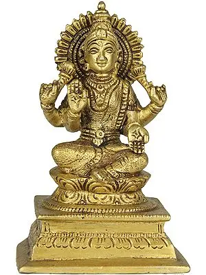 Four Armed Seated Lakshmi