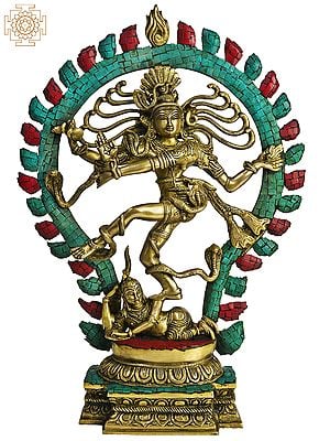 20" Lord Shiva As Nataraja In Brass | Handmade | Made In India