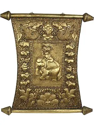 The Four Harmonious Friends (mthun-po spun-bzhi, Skt. Catvari anukulabhratr) (Wall Hanging)