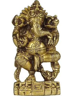 Dancing Ganesha (Small Sculpture)