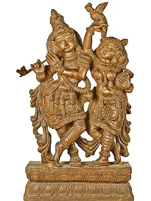 Radha's Exuberance in Response to Krishna's Melody