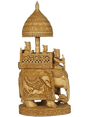 King Seated on His Royal Elephant