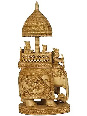 King Seated on His Royal Elephant