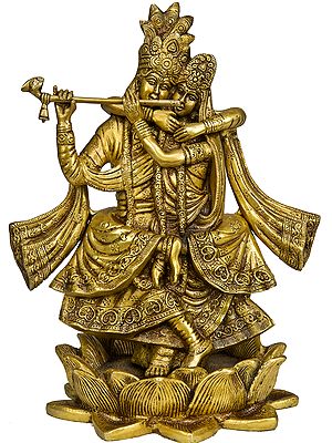 With Their Hands Holding the Flute to Krishna’s Lips