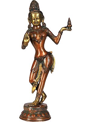 Nepalese Form of Goddess Lakshmi with Vermilion Pot