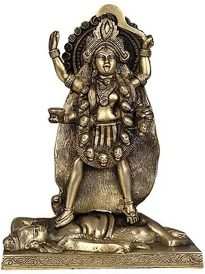10" Kali as Bhairavi In Brass | Handmade | Made In India