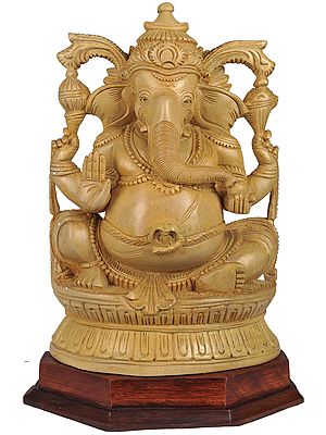 Lord Ganesha Granting Abhaya to His Devotees