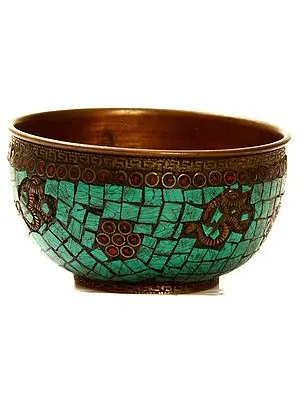 OM (AUM) Ritual Inlay Bowl