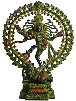 17" Anandatandava - The Dance of Absolute Bliss In Brass | Handmade | Made In India