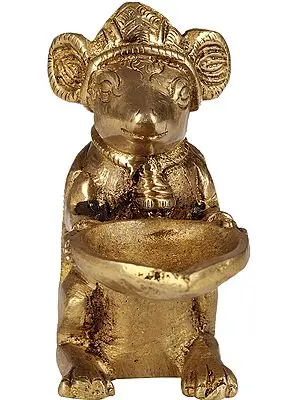 Rat Lamp for Ganesha Puja