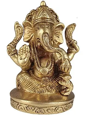Four-Armed Seated Ganesha