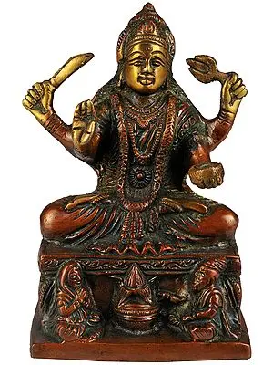 5" Santoshi Mata In Brass | Handmade | Made In India