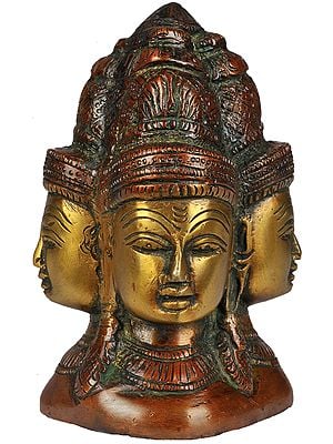 5" The Five Directional Forms of Shiva (Pancha-Mukhalingam) In Brass | Handmade | Made In India