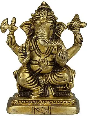 Four-Armed Seated Ganesha