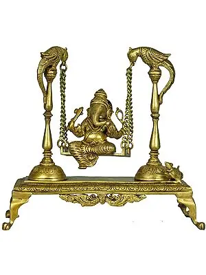 Lord Ganesha on a Swing