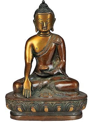 5" Lord Buddha in Bhumisparsha Mudra In Brass | Handmade | Made In India