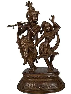Radha and Krishna Engaged in Ecstatic Dance
