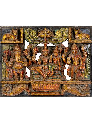 Lord Shiva as Pashupatinath with Goddess Parvati