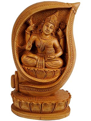 Lakshmi Ganesha Seated on Lotus