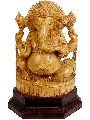Four Armed Seated Ganesha