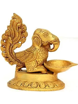 Elephant-Headed Mythical Bird Lamp
