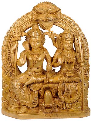 Shiva Parvati with Shiva Linga