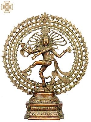 27" Nataraja (Large Statue) In Brass | Handmade | Made In India