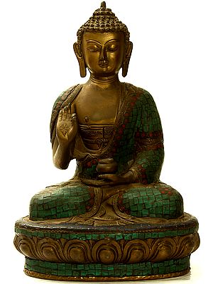 Lord Buddha Preaching His Dharma (with Inlay Work)