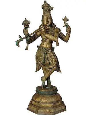 Cosmic Form of Lord Krishna Bronze Statue