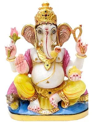 Lord Ganesha Wearing Yellow Dhoti