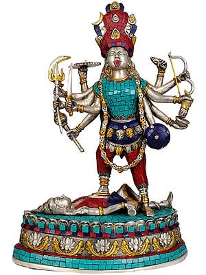 20" Mother Goddess Kali In Brass | Handmade | Made In India