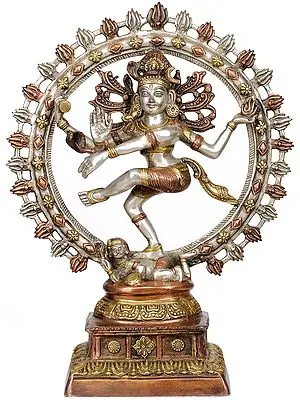 22" Lord Shiva as Nataraja In Brass | Handmade | Made In India