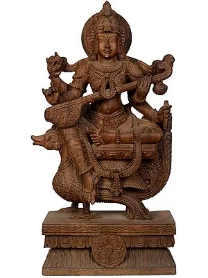Vina-Vadini Saraswati Riding a Mythical Bird