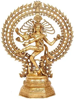 29" Large Size Nataraja (नर्तकों के आदिदेव श्री नटराज) In Brass | Handmade | Made In India