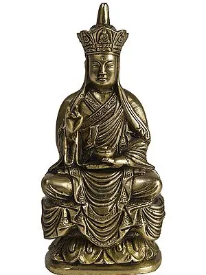 Japanese Buddha with Five Cosmic Buddhas Crown