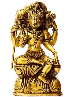 Lord Shiva Seated on Lotus Pedestal