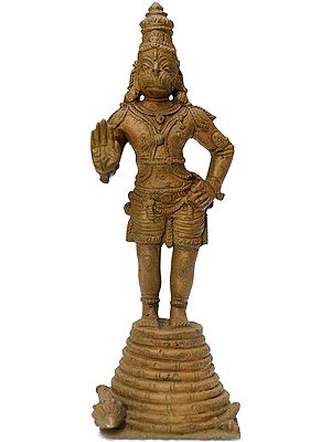 Angad Standing on the Coil of His Tail in the Court of Ravana