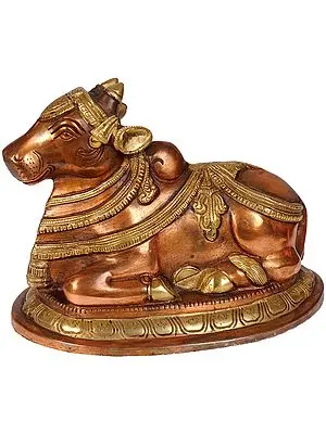 5" Nandi In Brass | Handmade | Made In India