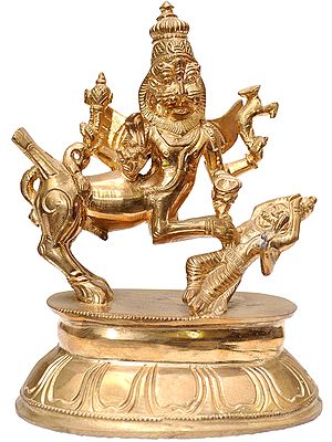 Sharabha: An Incarnation of Virabhadra (Rare Statue)